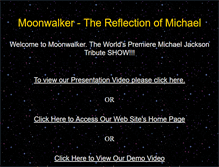 Tablet Screenshot of moonwalkershow.net